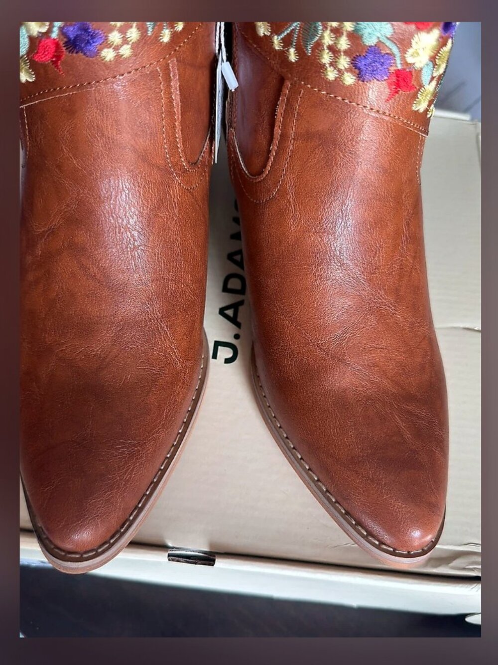 J. Adams “Corral” Booties with Embroidery - Picture 3 of 6